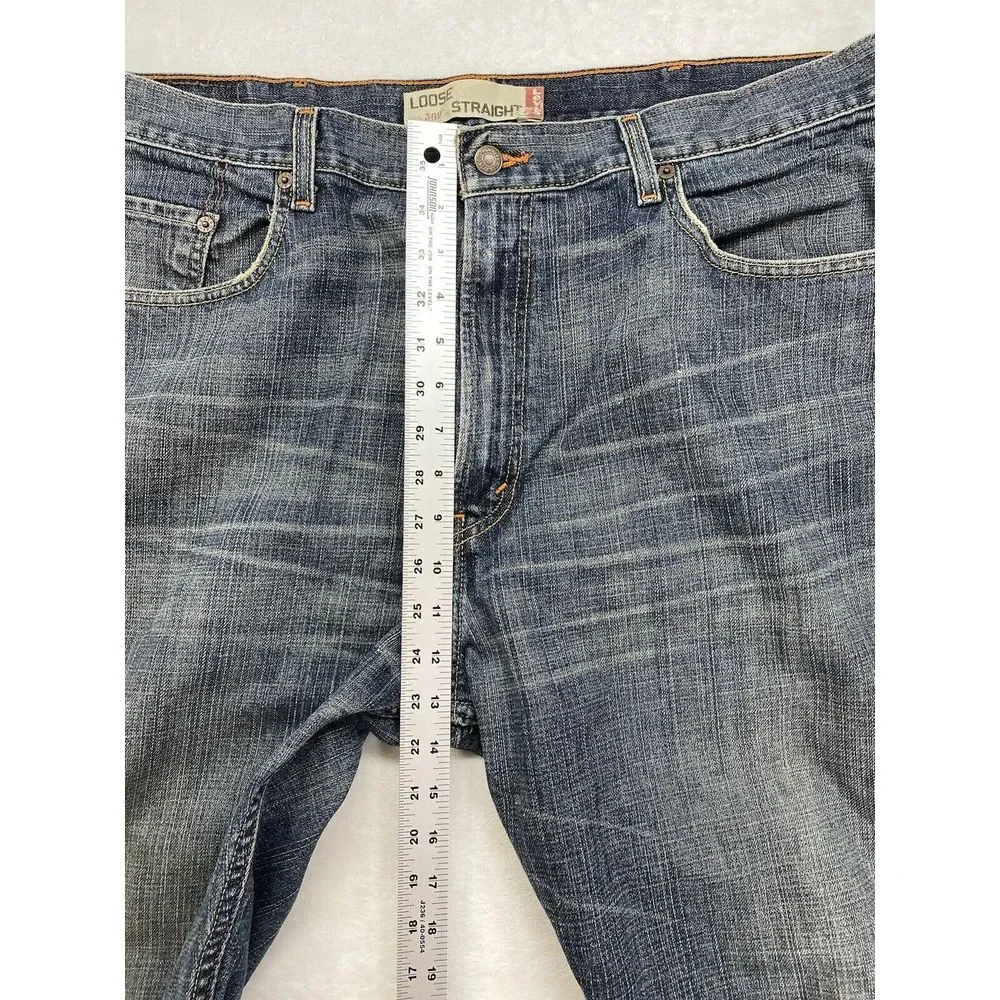 Levis 569‎ Jeans Mens 38x34 Loose Straight Pants Heavy Denim Baggy Relaxed Y2K